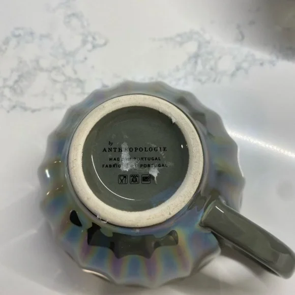 Anthropologie NWT Lustered Latte Mug Set of 4 - Picture 2 of 3